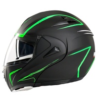 Casque de moto électrique VIRTUE pour le commerce extérieur, certifié DOT/ECE, double visière relevable, personnalisable
