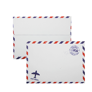 Alta calidad B6 125X176mm Impresión personalizada Correo aéreo Sobre de correo de papel Kraft antiguo - Product Image 2