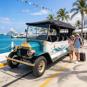 ZOWN Coche Eléctrico Clásico Vintage Anticorrosión para Turismo, Decoración Personalizada para Transporte en Ciudades Turísticas - Product Image 1