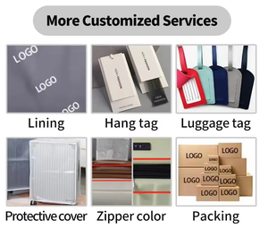 <span class=keywords><strong>Maleta</strong></span> de Viaje con Ruedas Universales y Carcasa <span class=keywords><strong>Transparente</strong></span> de Nuevo Estilo, Material de Neopreno Transpirable e Impermeable, con Cerradura y Asa Extraíble - Product Image 6
