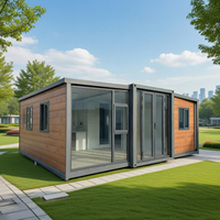 Maisons préfabriquées de luxe de 20 pieds, style villa, maison préfabriquée en acier de luxe