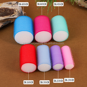 Bộ 6 lô cuốn tóc tự dính bằng mút xốp, dụng cụ làm xoăn tóc cho nữ và bé gái, có móc và băng dính - Product Image 4