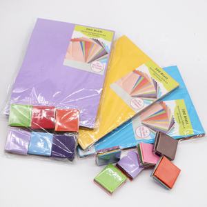 Warna Natal kertas tisu lipat tangan satu sisi Sydney kertas katun putih campuran tas hijau merah untuk penggunaan lilin - Product Image 2