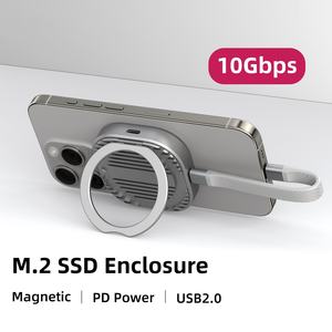 2230硬盘驱动器盒磁性Type-C固态NVMe/M.<span class=keywords><strong>2</strong></span>带环形支架的手机平板便携式硬盘 - Product Image 5
