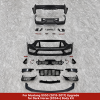 Kit de conversion de pare-chocs avant et arrière style Dark Horse pour Ford Mustang S550 2015 2016 2017 à 2024+