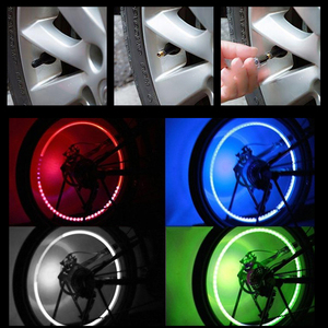 Mini-lampe universelle pour vélo, éclairage de roue, lampes LED pour valve de pneu de moto, lampe néon étanche pour vélo - Product Image 6