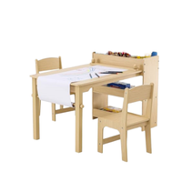 Tablero de Pintura de Madera para Niños con Gabinete de Almacenamiento para Actividades Artísticas Creativas en el Aula de Primera Infancia, Espacio de Aprendizaje para Guardería