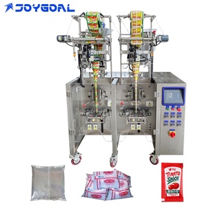 Machine d'emballage verticale entièrement automatique, deux unités peuvent être reliées en un ensemble de cinq, adaptée pour l'emballage de confitures alimentaires - Product Image 1