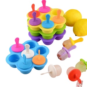 Hot Sales Silicone Infant Complementary Food Ice Cube DIY Ice Cream Mold Ice Cube Tray <strong>Chocolate</strong> Popsicle Mold - Product Image 1