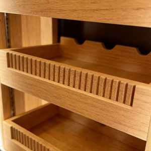 Cave à vin de luxe moderne en acier inoxydable pour salon, avec éclairage LED, thermoélectrique, double zone, pour maison/bar - Product Image 3