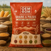 Sac tissé en BOPP imperméable pour riz, blé, céréales, 25 kg, 50 kg, taille personnalisée, emballage alimentaire agricole imprimé