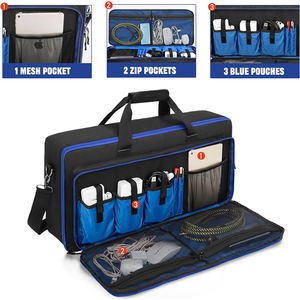 กระเป๋าใส่สายเคเบิลและอุปกรณ์เสริมสำหรับกีตาร์ ใช้ได้กับ Boss <span class=keywords><strong>ME</strong></span>-<span class=keywords><strong>80</strong></span>, GT-1000, GX-100, <span class=keywords><strong>ME</strong></span>-90 พร้อมช่องเก็บของ - Product Image 5