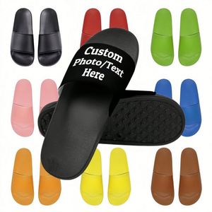 Claquettes d'été personnalisées avec logo, claquettes en PVC colorées pour hommes et femmes, adaptées à la salle de bain, à la piscine et aux activités de loisirs - Product Image 1