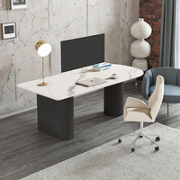 Ensemble table et chaises de salle à manger pour petit appartement, style luxe léger, durable, bureau simple pour patron, bureau d'ordinateur pour usage domestique, fabriqué en Chine