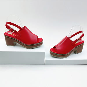 Y 37-41 nuovi sandali da donna <span class=keywords><strong>tacco</strong></span> alto Fishmouth tinta unita semplici <span class=keywords><strong>e</strong></span> versatili <span class=keywords><strong>scarpe</strong></span> da donna <span class=keywords><strong>con</strong></span> tacchi spessi <span class=keywords><strong>fibbie</strong></span> - Product Image 5