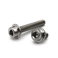 Vis en titane M3 M5 M6 M8 X 1.25X20mm 10mm 65mm pas 1.0mm Ti Hex Socket Allen Cap Head Boulons pour siège de vélo de route DIN913