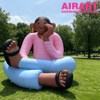 Modèle de figurine gonflable géante personnalisée pour la publicité extérieure, promotion de marque, personnage gonflable artistique de grande taille pour les événements