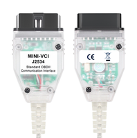 Câble de diagnostic Mini VCI FT232 J2534 V18.00.008, scanner automobile OBD2 compatible avec Toyota Lexus TIS Techstream