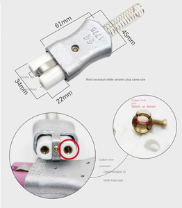 ปลั๊กอัลลอยด์ทนความร้อนสูง, วงแหวนทำความร้อน, ปลั๊กเตาไฟฟ้าเซรามิก, ปลั๊กซ็อกเก็ตอุตสาหกรรมทนความร้อนสูง - Product Image 4