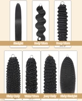 Extensions de cheveux vierges bouclés style birman, double trame, nœuds miracle, effet plume, pour crochet – Cheveux humains très demandés