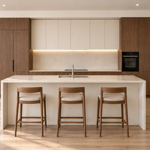 Usine <span class=keywords><strong>de</strong></span> Foshan avec 19 ans d'expérience : Armoires <span class=keywords><strong>de</strong></span> <span class=keywords><strong>cuisine</strong></span> modernes sur mesure, designs laqués, îlot, armoires modulaires compactes, ensemble complet <span class=keywords><strong>de</strong></span> rangement <span class=keywords><strong>de</strong></span> <span class=keywords><strong>cuisine</strong></span> - Product Image 3