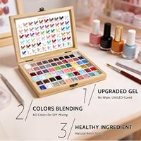 Palette de gel de peinture crème solide 100 couleurs, gel UV LED à haute pigmentation, longue tenue, pour salon et manucure DIY