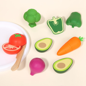 Children's Vegetable Chopping Toy Set Silicone Magnetic Educational <b>Kitchen</b> <b>Play</b> <b>Food</b> 2 To 4 Years - Product Image 1
