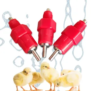 ZB/LM-21 China Red Color OEM ODM Stainless Automatic Water Poultry Nipple Drinkers For Chicken
