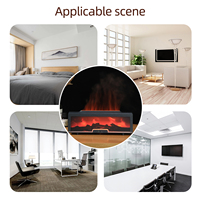 Diffuseur d'arômes à flamme OEM/ODM 200 ml, humidificateur ultrasonique avec lumière LED 7 couleurs, effet cheminée, pour huiles essentielles, avec télécommande