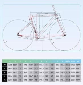 Vélo de route SAVA EX7 EX-7 en alliage d'aluminium et fibre de <span class=keywords><strong>carbone</strong></span>, freins à disque hydrauliques à axe traversant, 20 vitesses, vélo de course, cyclisme 4700 - Product Image 3
