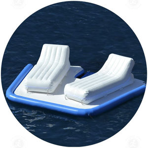 Pontón inflable para barco, muelle flotante, Motor, barco, botes de remos, isla flotante para yate, de PVC Material, capacidad de 100-500kg - Product Image 4