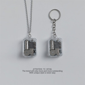 Ciondolo Carillon a Manovella Hip Hop, Collana con Ciondolo Castello nel Cielo, Portachiavi, Regalo di Gioielleria Creativa - Product Image 3