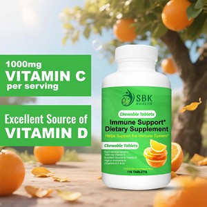 Tabletas masticables ricas en antioxidantes para el apoyo inmunológico, vitamina A, refuerzo diario de la inmunidad, suplemento multinutriente masticable. - Product Image 4