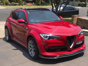 Nuevo Producto: Accesorios de Fibra de Carbono para Alfa Romeo Stelvio, Kit de Carrocería Ancha, Alerón Delantero, Difusor Trasero, Parachoques - Product Image 4