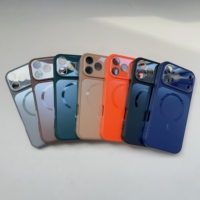 Coque de protection magnétique en verre à grande fenêtre pour objectif d'appareil photo iPhone 17 16 Pro Max de haute qualité