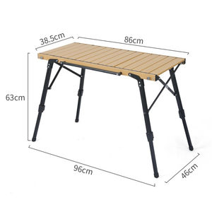 Al Aire Libre ultraligero portátil regulable de aluminio de altura ajustable extensible rollo de huevo estufa parrilla barbacoa plegable <span class=keywords><strong>Igt</strong></span> MESA DE Camping - Product Image 5