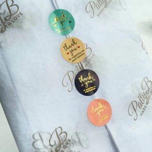 Impression d'autocollants ronds imperméables en gros d'usine, impression personnalisée de logo de marque adhésive, impression CMJN pour cadre photo artisanal et utilisation de bougies - Product Image 3