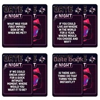 Jeu de cartes interactives personnalisées pour couples, 50 cartes avec des mots anglais, pour une soirée romantique, jeu de cartes pour adultes, jeu de rendez-vous romantique pour couple