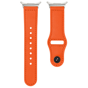 Para <span class=keywords><strong>Samsung</strong></span> Galaxy Watch8 7 Ultra 47mm Pulsera de cuero <span class=keywords><strong>SmartWatch</strong></span> Diseño de hebilla inversa Reloj de <span class=keywords><strong>mujer</strong></span> Banda suave - Product Image 6