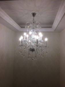 โคมไฟระย้าคริสตัลขนาดใหญ่ หลอดไฟ LED E26 3500K แสงวอร์มไวท์ AC 220V สำหรับห้องนั่งเล่น ติดตั้งพร้อมรีโมทคอนโทรล ปรับความสูงได้ รับประกัน 5 ปี - Product Image 6