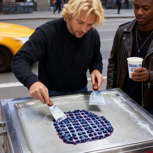 Nhà máy-trực tiếp 304 thép không gỉ di động <span class=keywords><strong>Ice</strong></span> <span class=keywords><strong>Cream</strong></span> giỏ hàng & chiên <span class=keywords><strong>Ice</strong></span> <span class=keywords><strong>Cream</strong></span> máy cuộn với trái cây và các loại hạt 110V/220V - Product Image 2