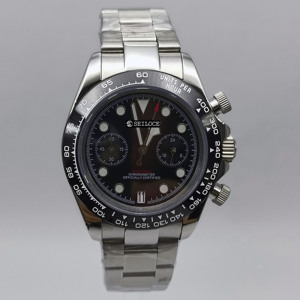 Reloj de Cuarzo SEILOCE Nuevo, Moderno y de Lujo para Negocios, con Esfera de 39 mm, Cronógrafo, Movimiento VK64 - Product Image 1
