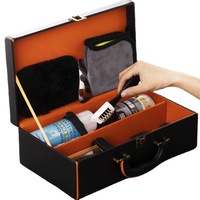 Kit d'entretien pour valises 18 pièces toutes saisons, comprenant brosse en crin de cheval, brosse en peau de mouton, nettoyant pour cuir et détergent pour baskets blanches et articles de sport