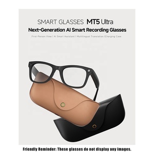 Nuevas Gafas Inteligentes MT5 ULTRA AI 2026 con Cámara de 8MP, IP65, Estuche de Carga, WiFi6, Llamadas BT, Traducción por IA y Control por Voz - Product Image 2