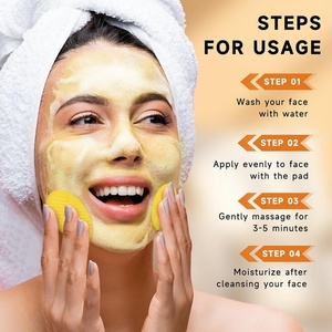 แผ่นทำความสะอาดผิวหน้าออร์แกนิคจากฝ้ายธรรมชาติ ผลิตตามสั่ง OEM พร้อมโลโก้ส่วนตัว  ดูแลผิวด้วยกรดโคจิกและขมิ้น  รับผลิตแบรนด์ส่วนตัว - Product Image 5
