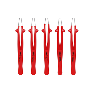 Pince à épiler universelle isolée, ensemble de 5 pièces, kit d'outils de précision pour la réparation électronique - Product Image 1