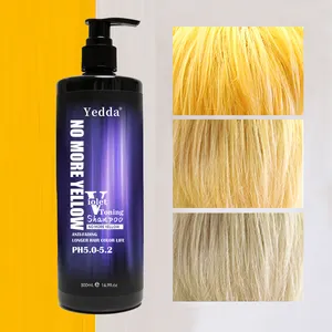 Purple Shampoo For Blonde Hair Anti- Brassy Dye Color Treatment Silver Purple Hair Shampoo