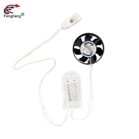 Ventilateur de refroidissement à cadre rond 40x40x10mm 12V 24V, pour chaussures, lampe torche, 4010 LED, 40mm