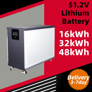 ระบบจัดเก็บพลังงานแสงอาทิตย์สำหรับบ้าน EU USA Stock 51.2V 30kWh 300Ah ลิเธียม แบตเตอรี่สำรองพลังงานแสงอาทิตย์สำหรับบ้าน รุ่น MB31 Lifepo4 ติดผนัง 8000 รอบการใช้งาน - Product Image 1