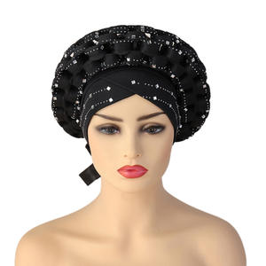 Chapeau musulman africain Sego avec le meilleur prix, turban nigérian Aso Oke pour mariage - Product Image 5
